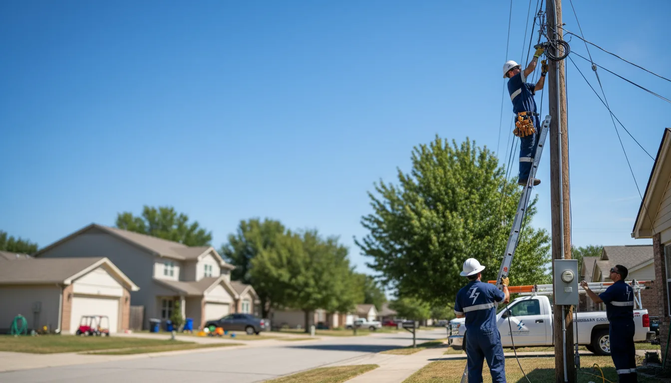 Residential electrician providing installation services in Falcon, MO